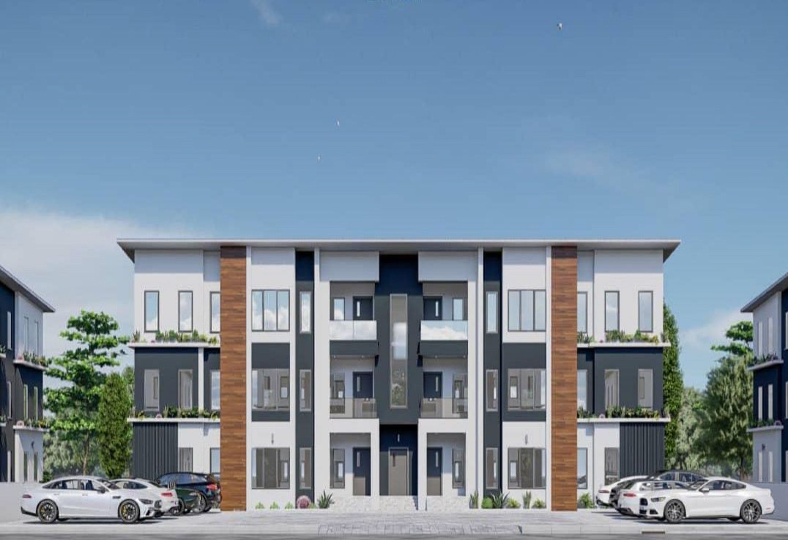 3 BEDROOMS  BLOCK OF FLATS  (6 UNITS)